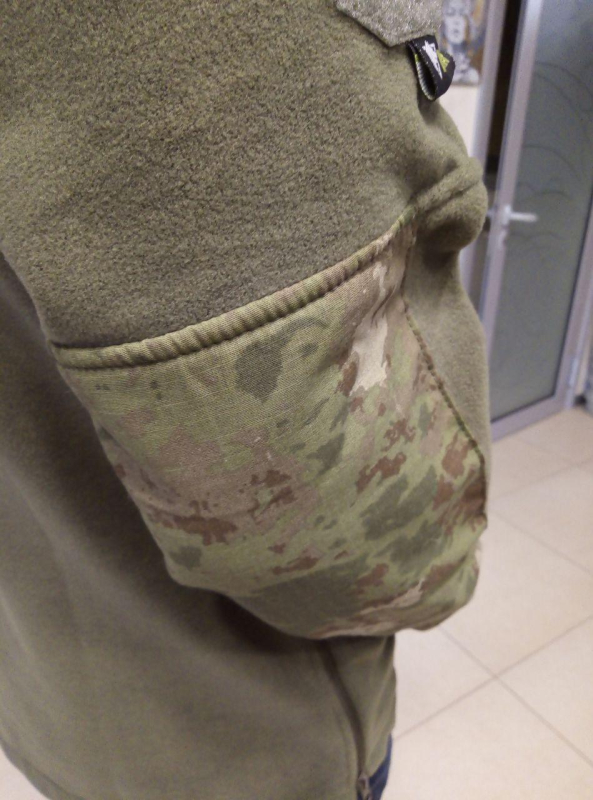 Кофта флісова комбінована WOLF ХАКИ р. 4ХЛ - фото №4