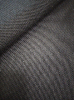 Канвас (рогажка) суровий ЧОРНИЙ ,90бав/10пе, щільн.320 гм2, ш.155 см - фото