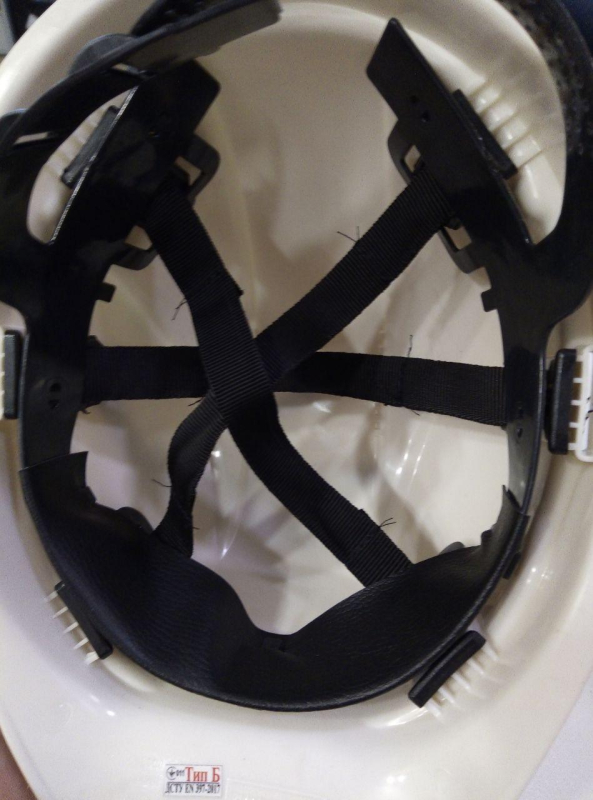 Каска захисна Універсал тип Б, цв.  БІЛА - фото №2