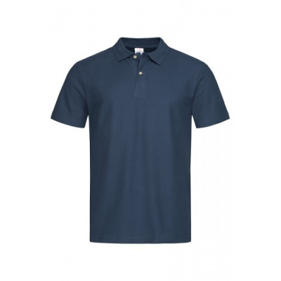 Футболка ПОЛО чоловіча темно-синя р. S, М, L, XL, XXL - фото