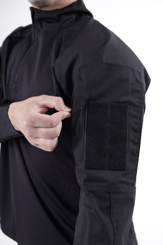 Сорочка тактична UBAX з довгим рукавом ЧОРНА р. 46(2,4);50(4,6);54(4,6);58(4,6) - фото №4