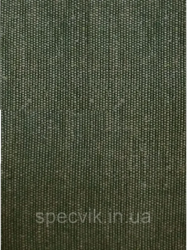 Брезент суровий  зсумішевий ХАКІ, БЕЗ ПРОСОЧЕННЯ, щільн.370гм2 ш.1.57 - фото