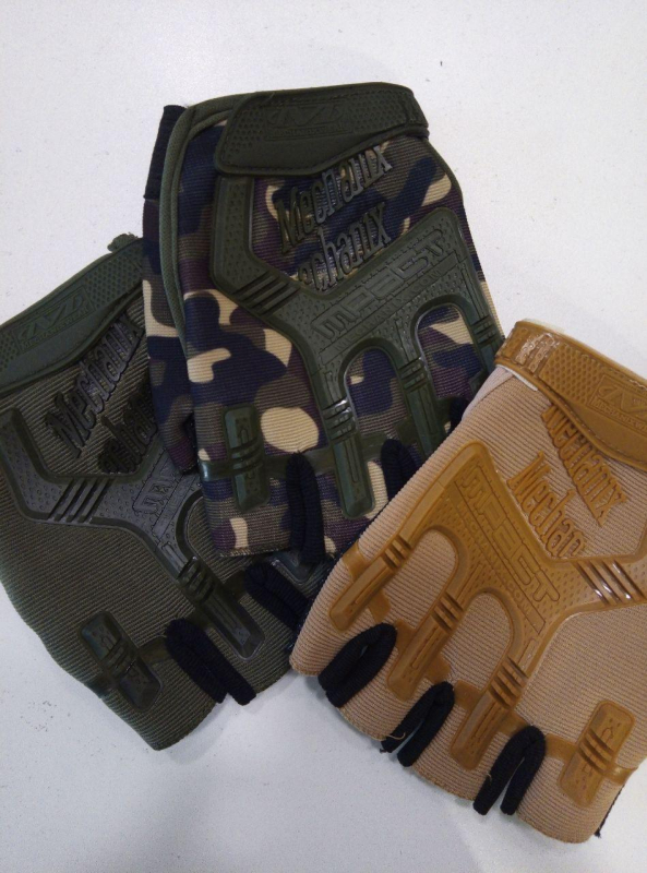 Рукавички армійські безпалі  MECHANIX, камуфляж КАМО р.ХЛ - фото