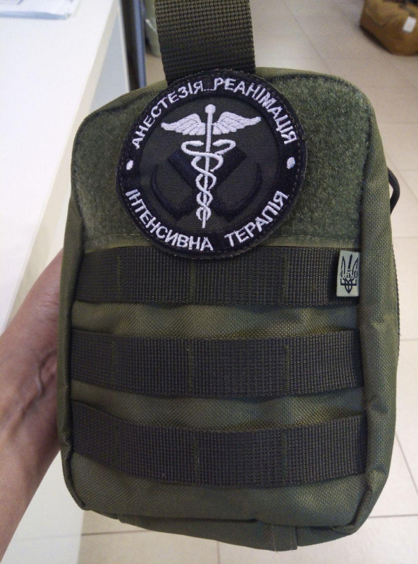 Підсумок під аптечку армійську швидко-з'єм, цв. ОЛИВА, МУЛЬТИКАМ р.22х15х11 - фото