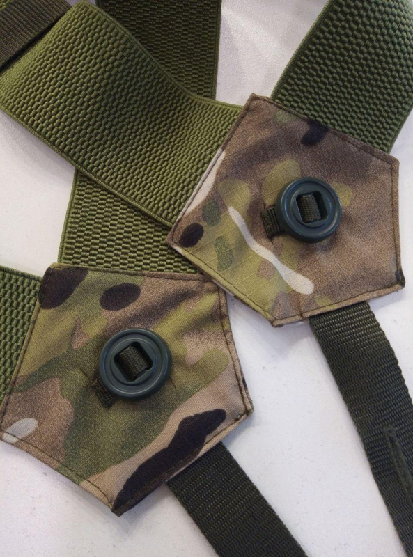 Підтяжки армійські на ґудзиках, ХАКІ+ПІКСЕЛЬ, ХАКІ-МУЛЬТИКАМ - фото №4