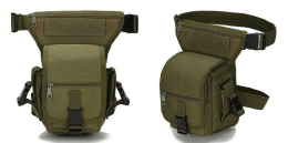 Сумка тактична на стегно, 6 л, кол. ЧОРНИЙ - фото