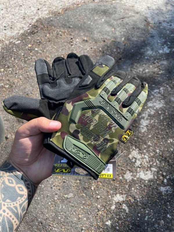 Рукавички ТАКТИЧНІ повнопалі MECHANIX M-PACT Мультиким темний р.ХЛ,ХХЛ - фото №2