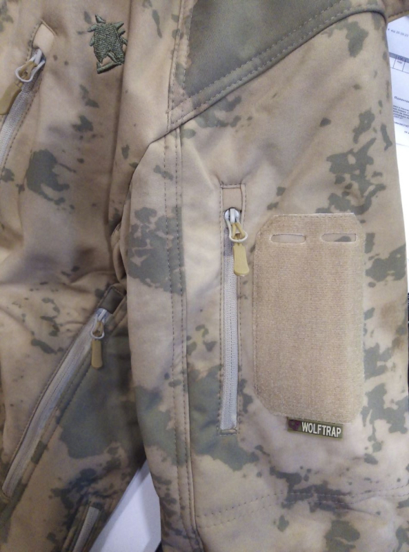 Куртка тактична з капюшоном "WOLF" SOFTSHELL, Мультікам пісчаний р. ХЛ - фото №3