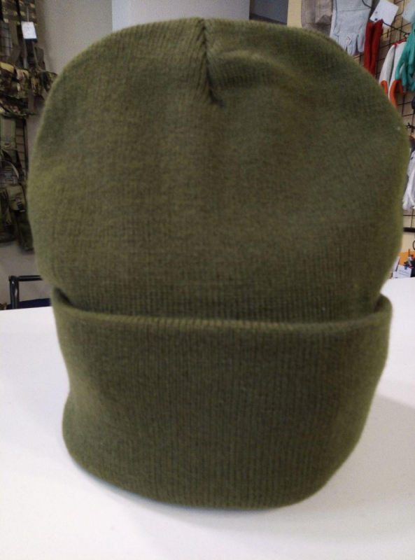 Шапка зимова в'язана ОЛИВА р. універсальний - фото