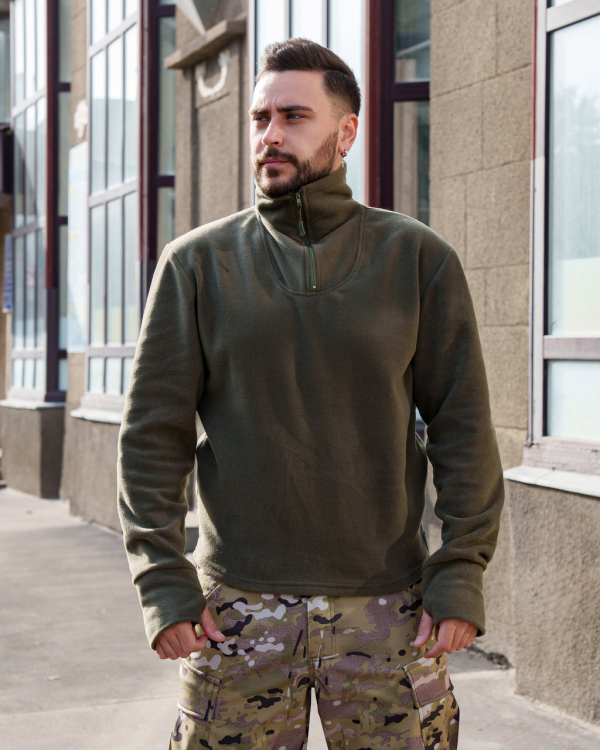 Сорочка флісова тактична з високим коміром., р.44-46,48-50,56-58 - фото