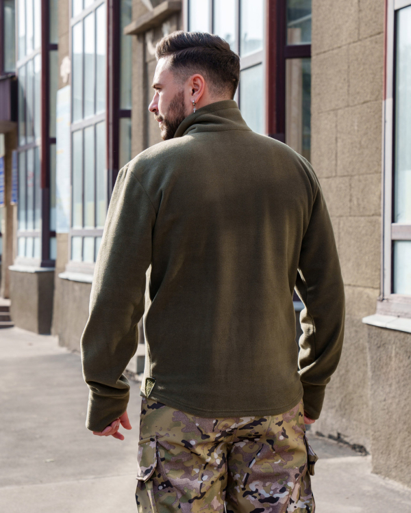 Сорочка флісова тактична з високим коміром., р.44-46,48-50,56-58 - фото №2