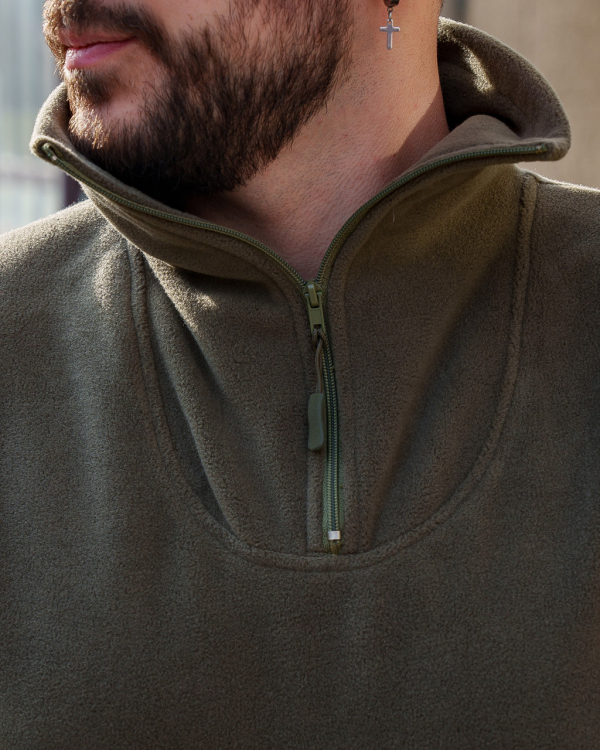 Сорочка флісова тактична з високим коміром., р.44-46,48-50,56-58 - фото №3