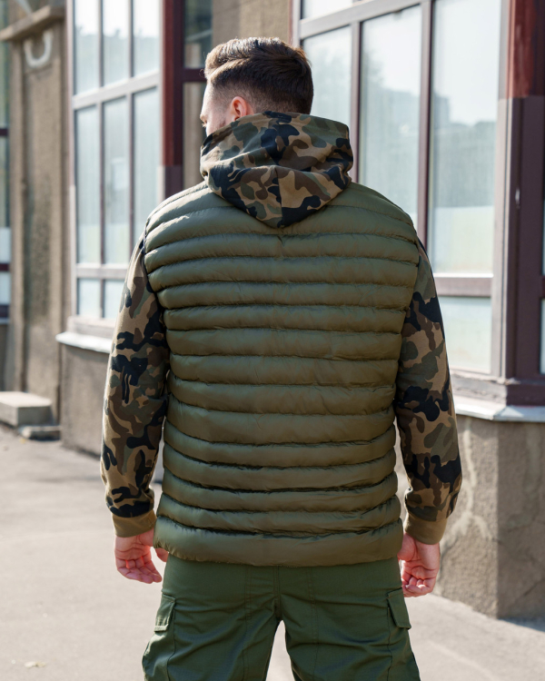 Жилет утеплений стьобаний Columbia, ХАКИ, р.S - фото №2