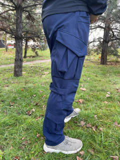 Штани утеплені SOFTSHELL, СИНІЯ р. 48/170, 50, 52,56 ( зріст 176) - фото