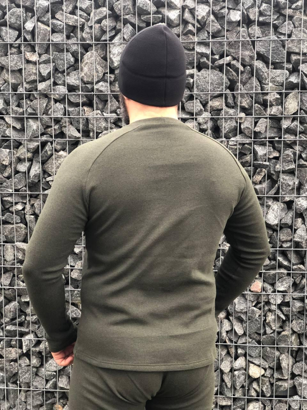 Білизна натільна утеплена з начосом ХАКІ  р. S -2ХЛ - фото №2