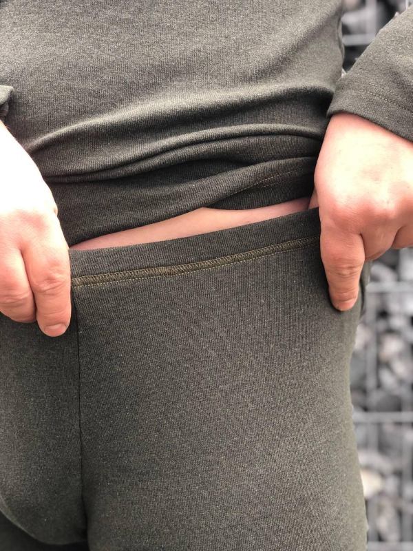 Білизна натільна утеплена з начосом ХАКІ  р. S -2ХЛ - фото №3