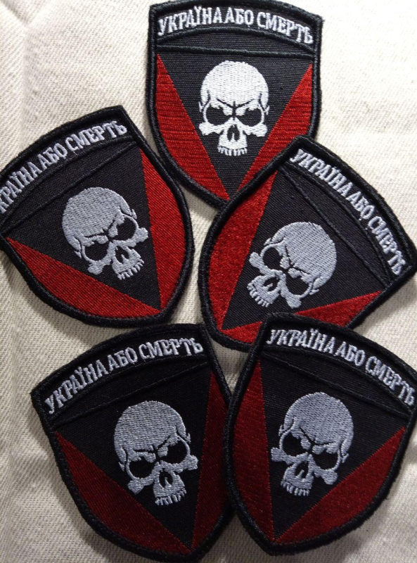 Шеврон ЧОРНІ ЗАПОРОЖЦІ - УКРАЇНА АБО СМЕРТЬ - фото