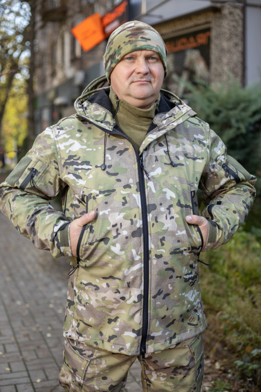 Куртка тактична УТЕПЛЕНА, Софтшелл  МУЛЬТИКАМ , ПІКСЕЛЬ р. Л, ХЛ, ХХЛ - фото