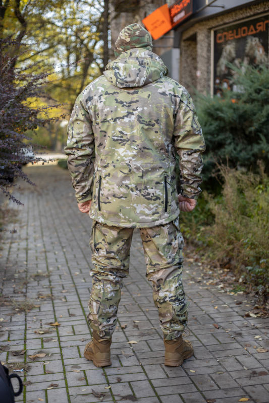 Куртка тактична УТЕПЛЕНА, Софтшелл  МУЛЬТИКАМ , ПІКСЕЛЬ р. Л, ХЛ, ХХЛ - фото №2