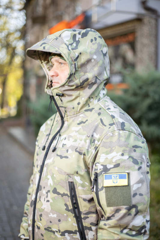 Куртка тактична УТЕПЛЕНА, Софтшелл  МУЛЬТИКАМ , ПІКСЕЛЬ р. Л, ХЛ, ХХЛ - фото №5
