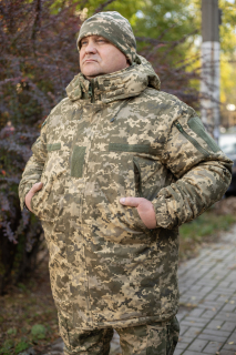 КУРТКА зимова вітровологозахисна ВСУ рис. ПИКСЕЛЬ р.Л, ХЛ, ХХЛ - фото