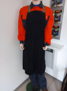 Фартух подовжений з натурального спілку вогнетривкий, довжина 106 см - фото