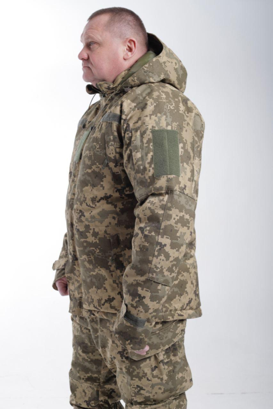 КУРТКА зимова вітро-вологозахисна ЗСУ ПІКСЕЛЬ ММ-14 р.46/2-- 62/6 - фото №3