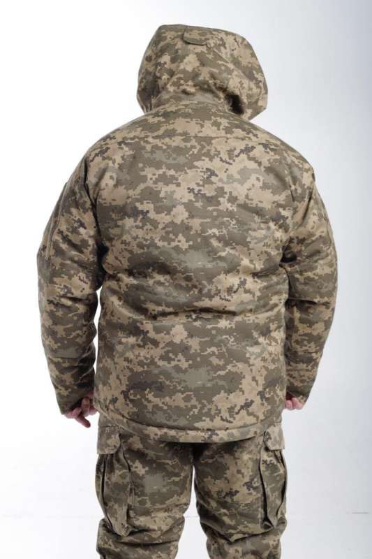 КУРТКА зимова вітро-вологозахисна ЗСУ ПІКСЕЛЬ ММ-14 р.46/2-- 62/6 - фото №4