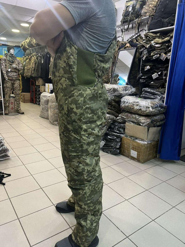 Напівкомбінезон армійський зимовий, ПІКСЕЛЬ р.  52-54 - фото №4