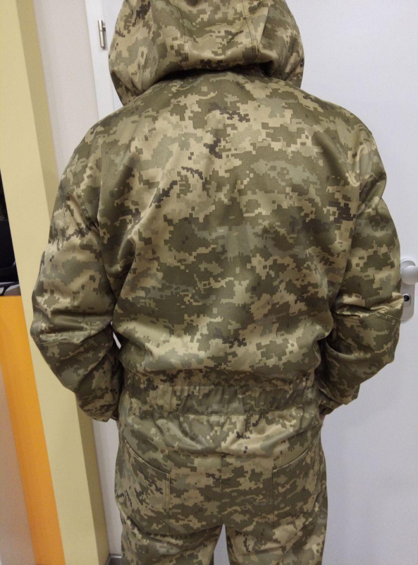 КОМБІНЕЗОН МЕХАНИК з капюшоном, ПІКСЕЛЬ, ОЛИВА р. 56-58, зріст 182/188 - фото №3