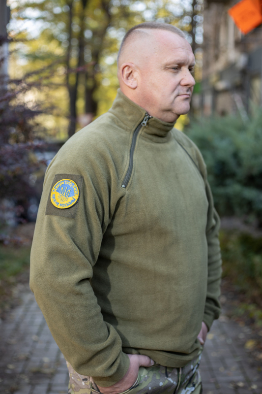 Сорочка  флісова  тактична з двомя блискавками.ОЛИВА р. S-2XL - фото №2