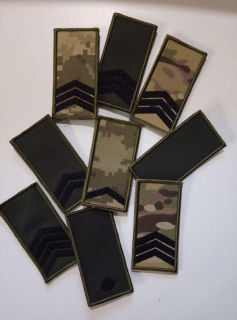 Шеврон на липучці ПОГОНИ ЗСУ в асортименті - фото