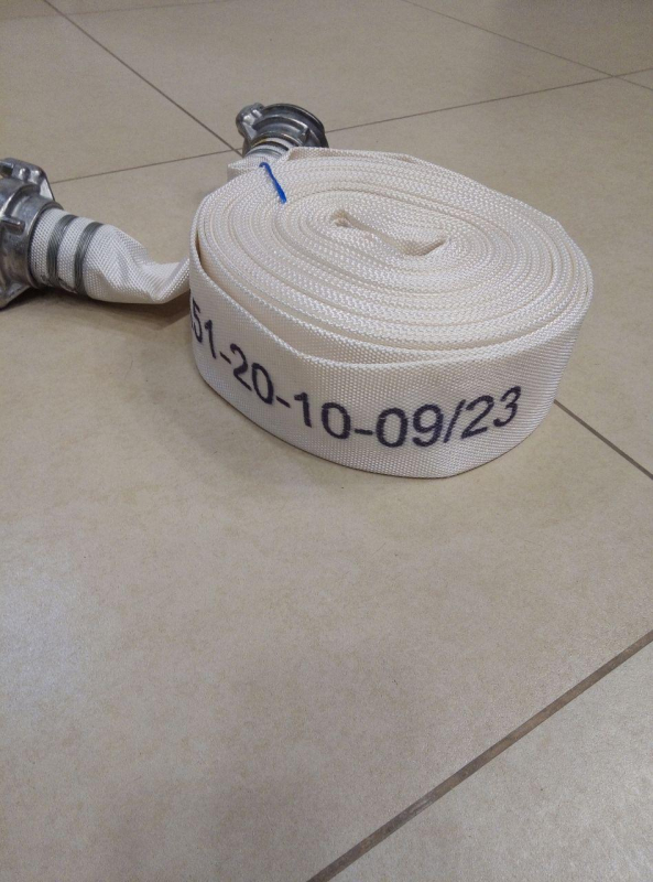 Рукав пожежний  латексний 51 "К" з двома гайками ГР-50 , довж. 20 м - фото №2