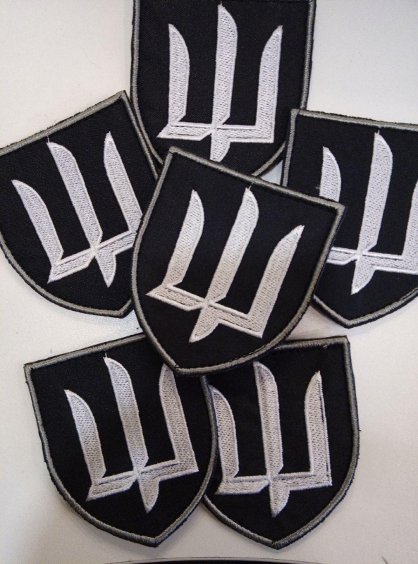 Шеврон ТРИЗИБ ГУР УКРАЇНЫ р. 8.5 х 7.5 - фото