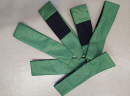 ПОВ’ЯЗКИ  армійські ЗЕЛЕНІ  , на стегно (на резинці) - фото
