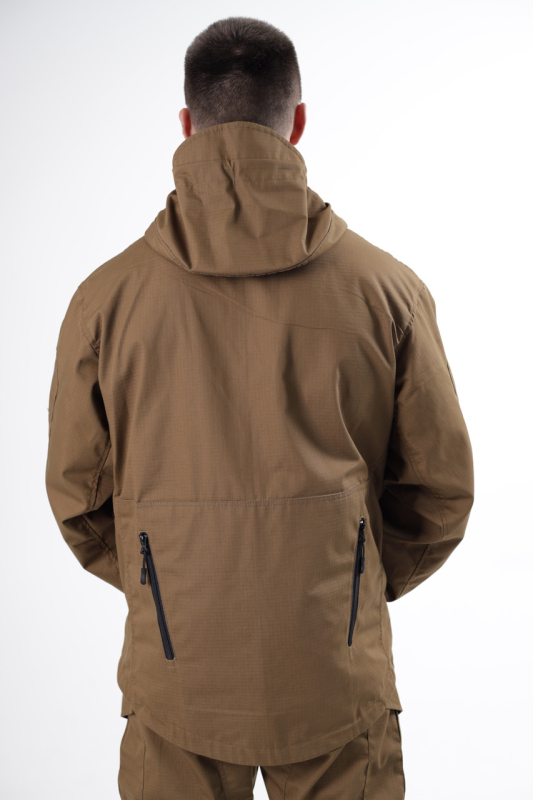 Куртка-штормівка тактична РІП-СТОП КОЙОТ р.448, 50,52,54 - фото №2