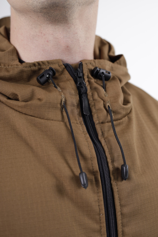 Куртка-штормівка тактична РІП-СТОП КОЙОТ р.448, 50,52,54 - фото №5