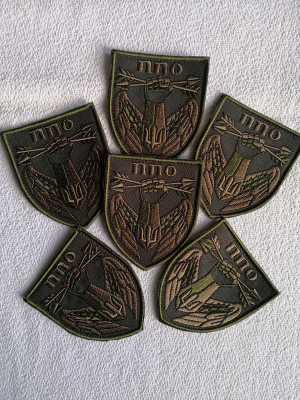 Шеврон ППО Стріли , на оливі - фото