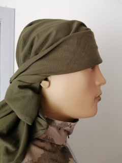 Бандана тактична хб, ХАКІ розм. 95х95х140 - фото