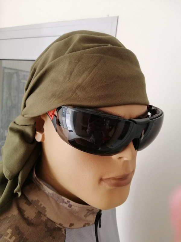 Бандана тактична   хб, ХАКІ  розм. 95х95х140 - фото №2