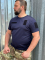 Футболка форменная ТЕМНО-СИНЯЯ  CoolMax , с велкро р.S, М, L,XL, 2ХЛ - фото