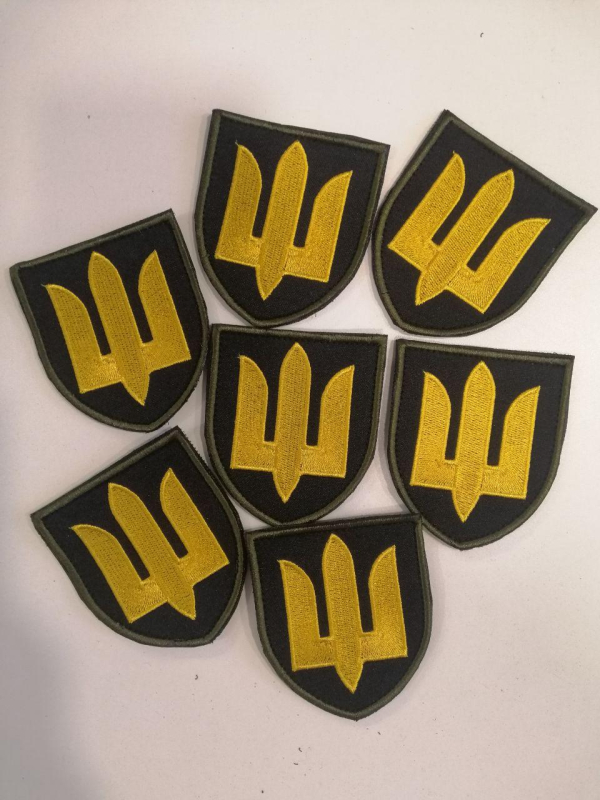 Шеврон вишитый  ГЕРБ ТАНКОВИХ ВІЙСЬК  України - фото