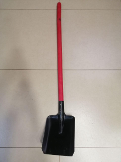 Лопата пожежна совкова, з черенком - фото