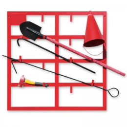 ЩИТ ПОЖЕЖНИЙ ЧЕРВОНИЙ р.1250х1250 (БЕЗ комплектації) - фото