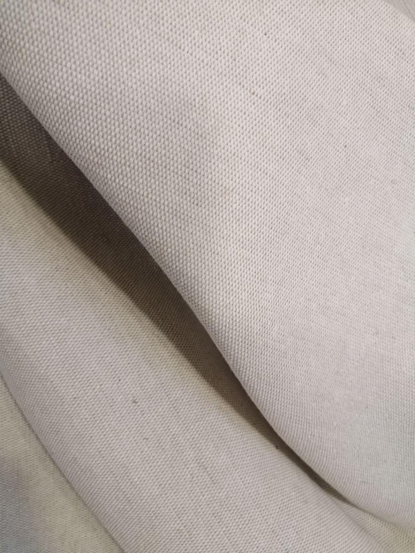 Брезент суровий  сумішевий  БІЖЕВИЙ, БЕЗ ПРОСОЧЕННЯ, щільн.380гм2 ш.97 см - фото