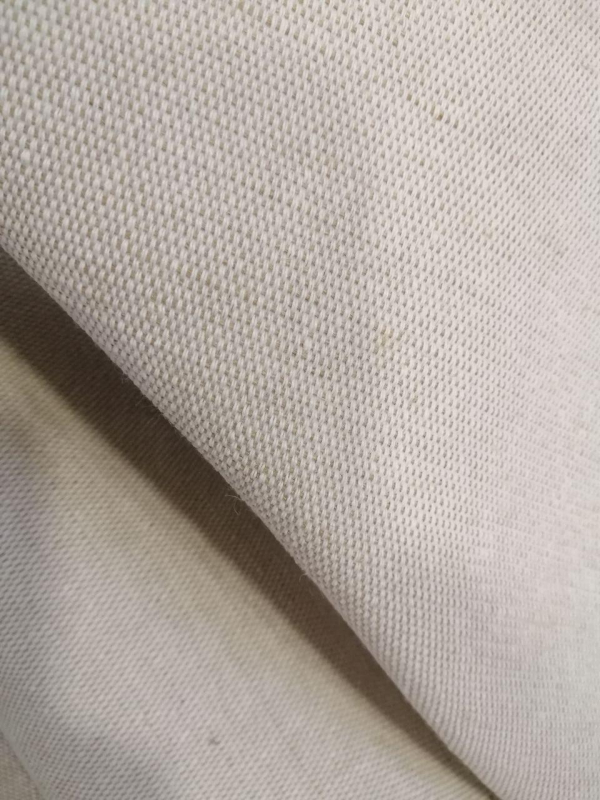 Брезент суровий  сумішевий  БІЖЕВИЙ, БЕЗ ПРОСОЧЕННЯ, щільн.380гм2 ш.97 см - фото №2