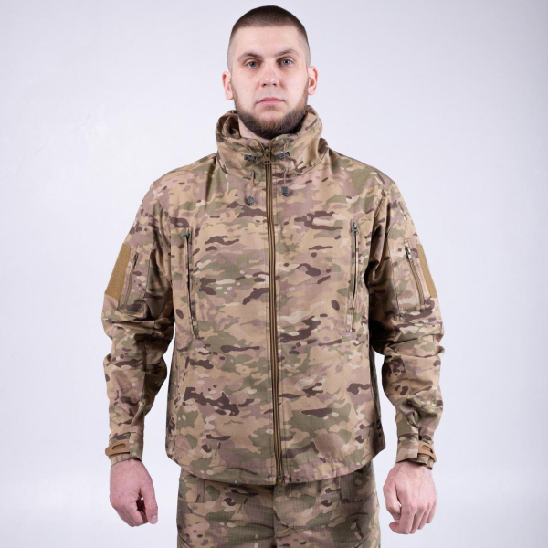 Куртка-штормівка тактична МУЛЬТІКАМ р. 46,48,50,52,54,556,58 - фото №2