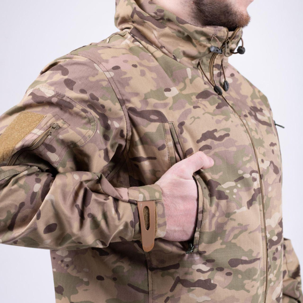 Куртка-штормівка тактична МУЛЬТІКАМ р. 46,48,50,52,54,556,58 - фото №4