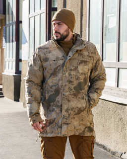 Куртка ТРАНСФОРМЕР вітровка+фліска, камуфляж койот, р.48 (зріст 2,4,6), 54 (зріст 4,6) - фото