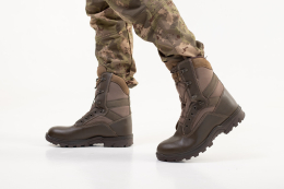 Берці тактичні шкіряні ORS-EL ХАКІ р.40-45 - фото